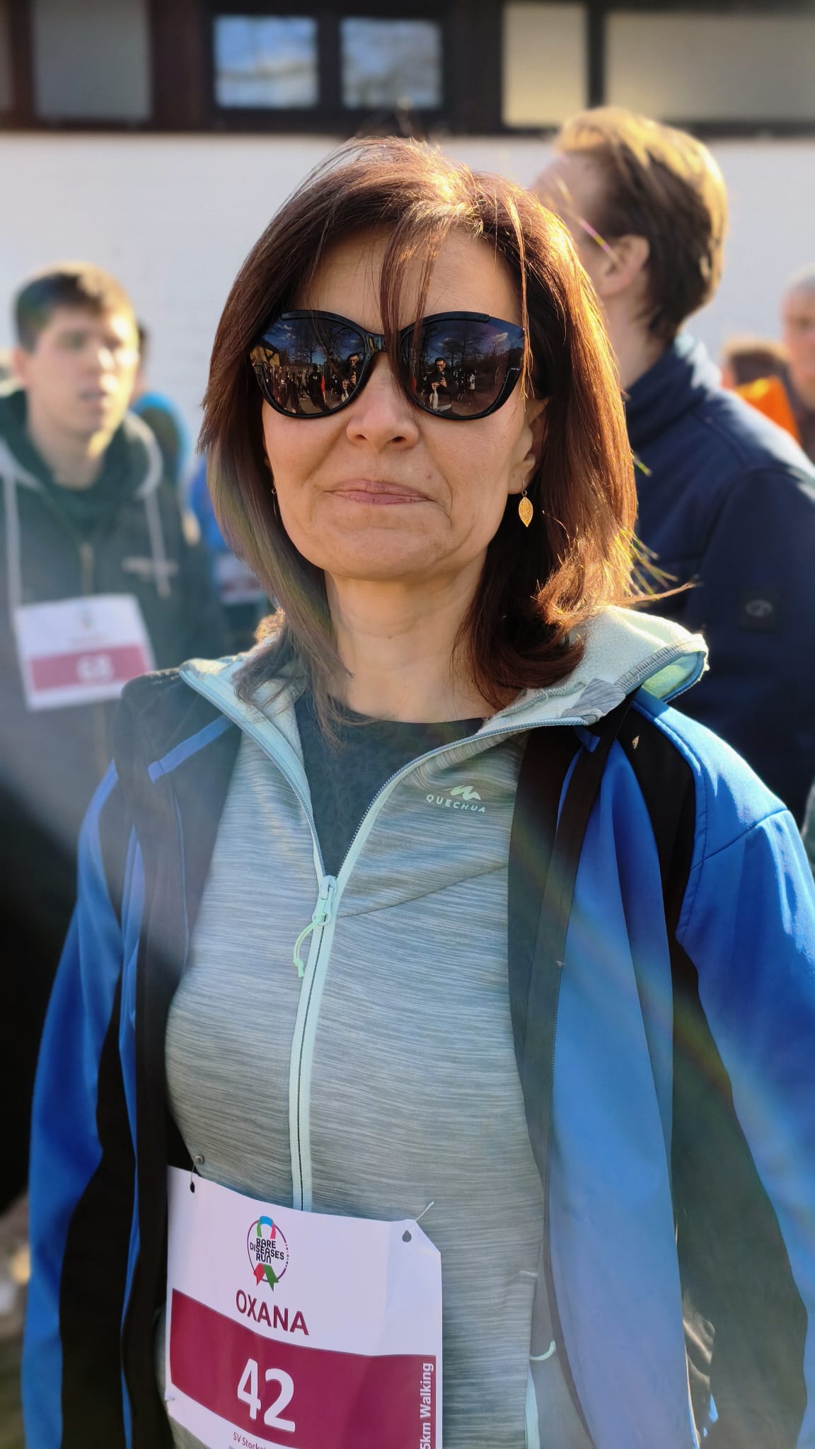 Walker am Start des Spendenlaufs SV Stockstadt