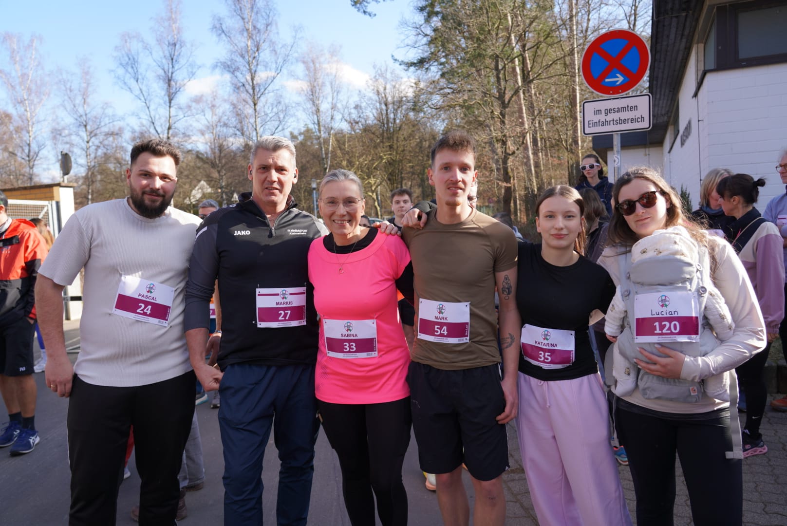 Familie beim Spendenlauf SV Stockstadt