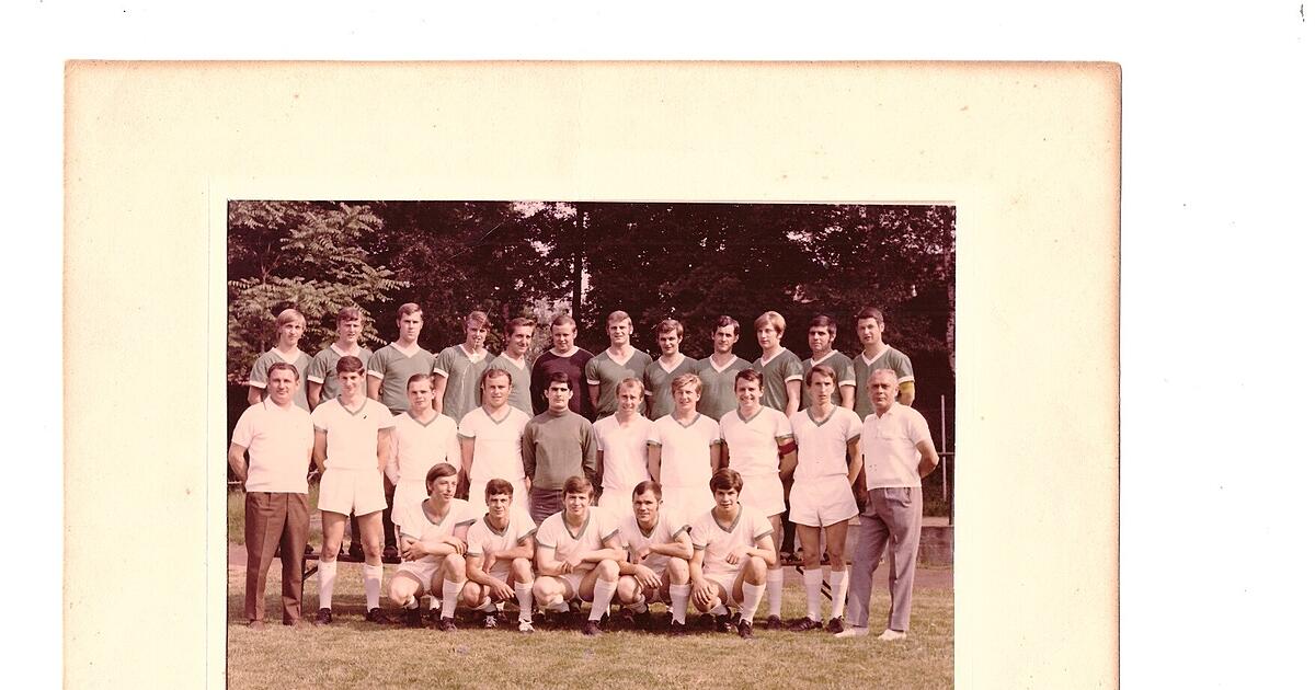 Historisches Mannschaftsfoto des SV Stockstadt